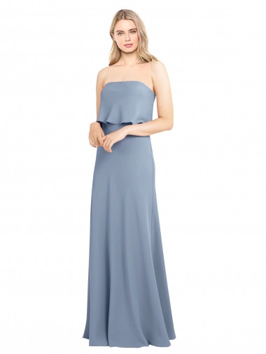 Shop High Neck Sheath Sleeveless Stretch Crepe Prom Dress UK